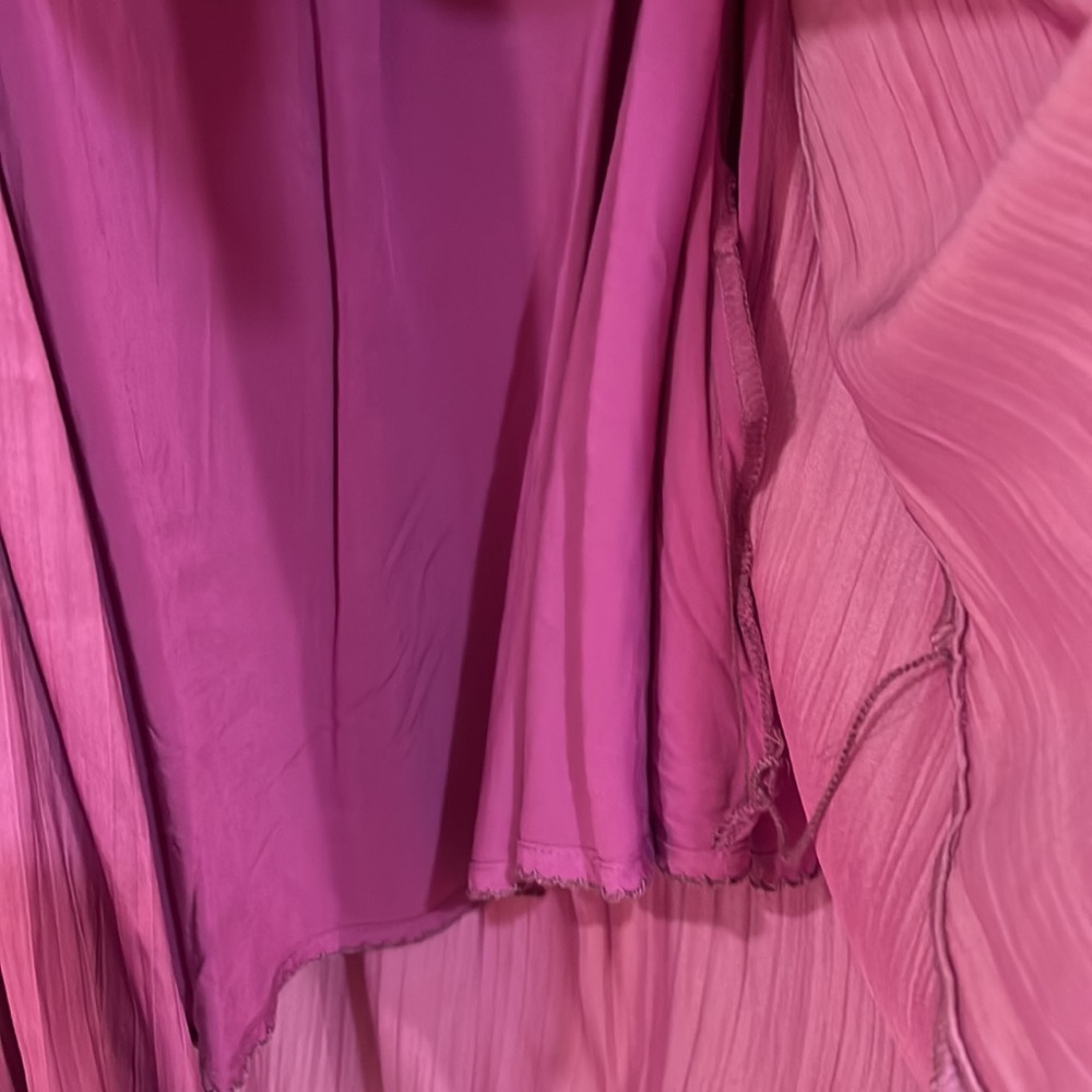 NWT Anthropologie Deep V purple mini dress - Picture 8 of 12